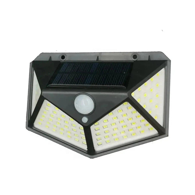 Luminária solar 100 leds com sensor de jardim